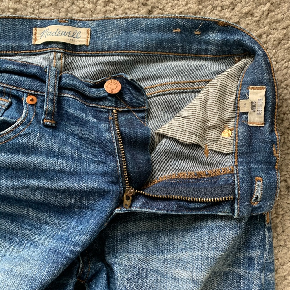 Madewell high rise skinny jeans